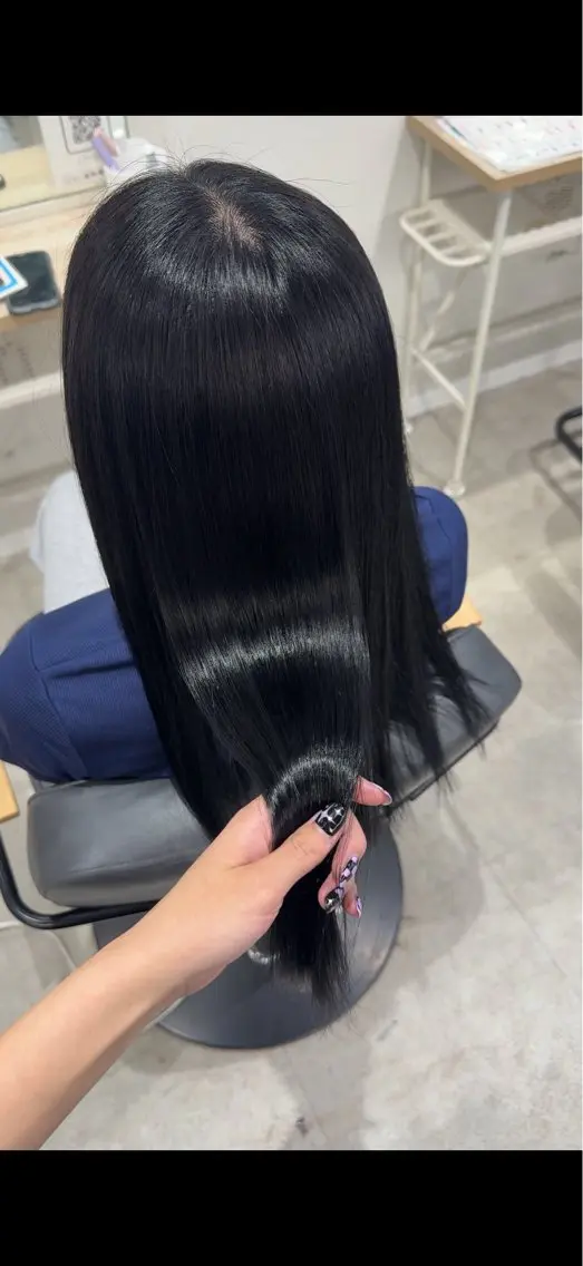 セミロング ヘアカラー トリートメント 小原 有桜のヘアスタイル