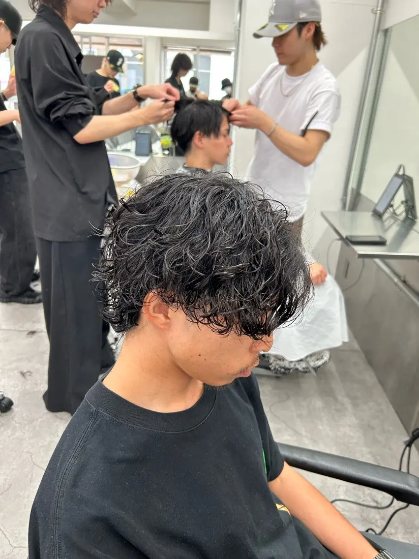 パーマ メンズ カット パーマ パーマ支持率No.1 ❤️🔥安成弾のヘアスタイル