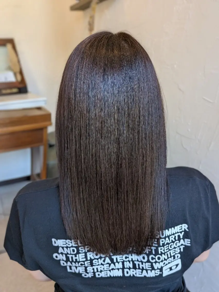 ロング カラー トリートメント カット ヘアカラー 🔸艶髪/髪質改善 ︎ ✂つちや🔸のヘアスタイル