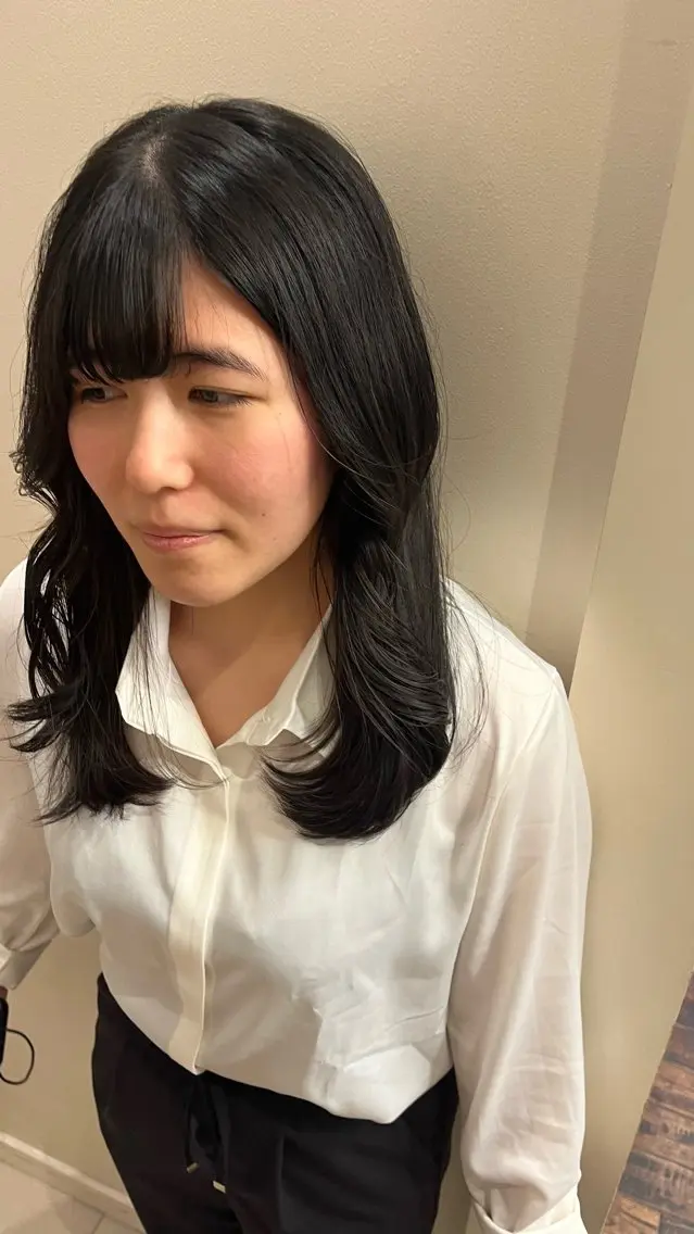 ミディアム 【美ボブ.艶カラー. 梅田茶屋町】midoのヘアスタイル