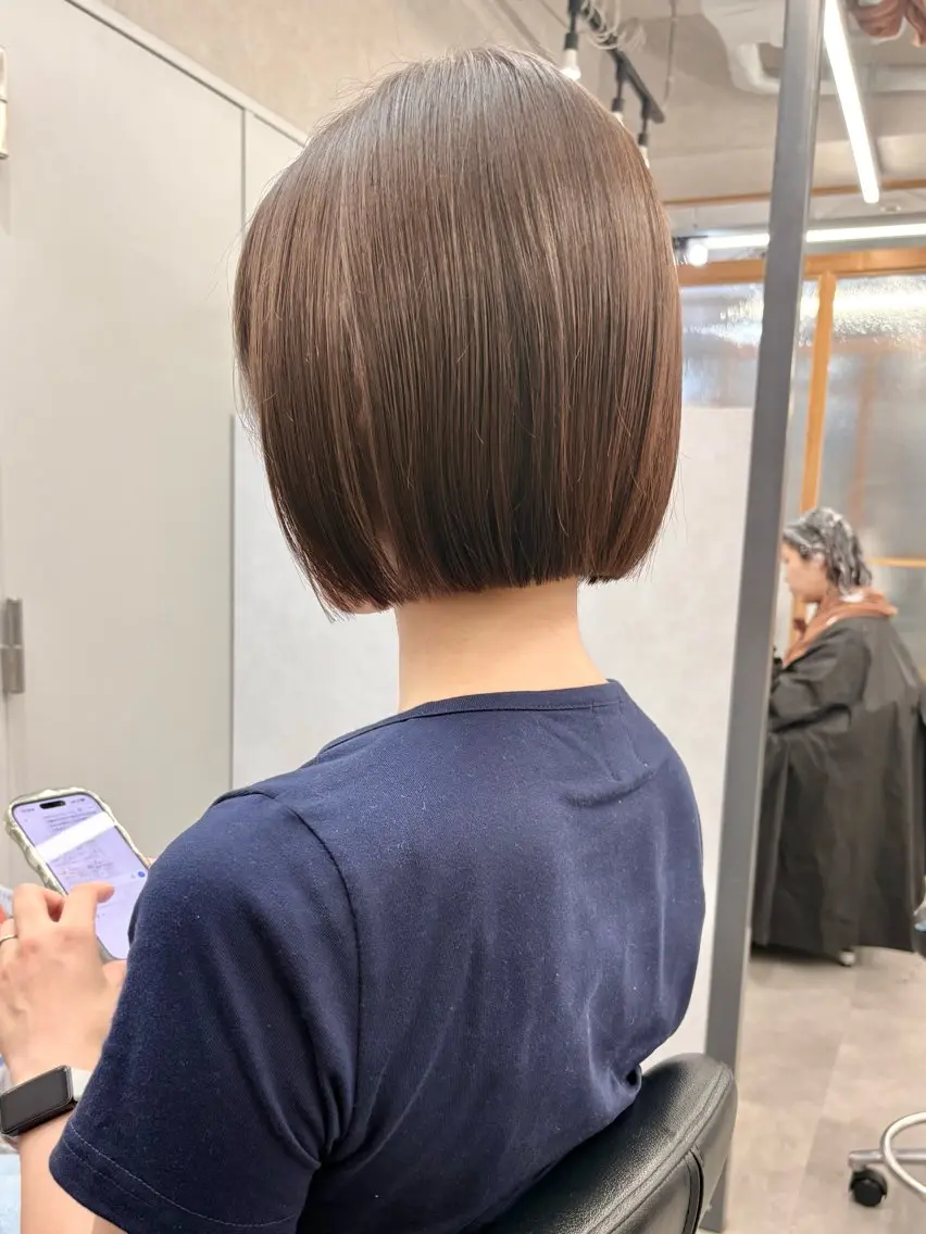 【🍑8月日曜日限定🍑】カット＋透明感イルミナカラー＋うるつや3ステップトリートメントの写真