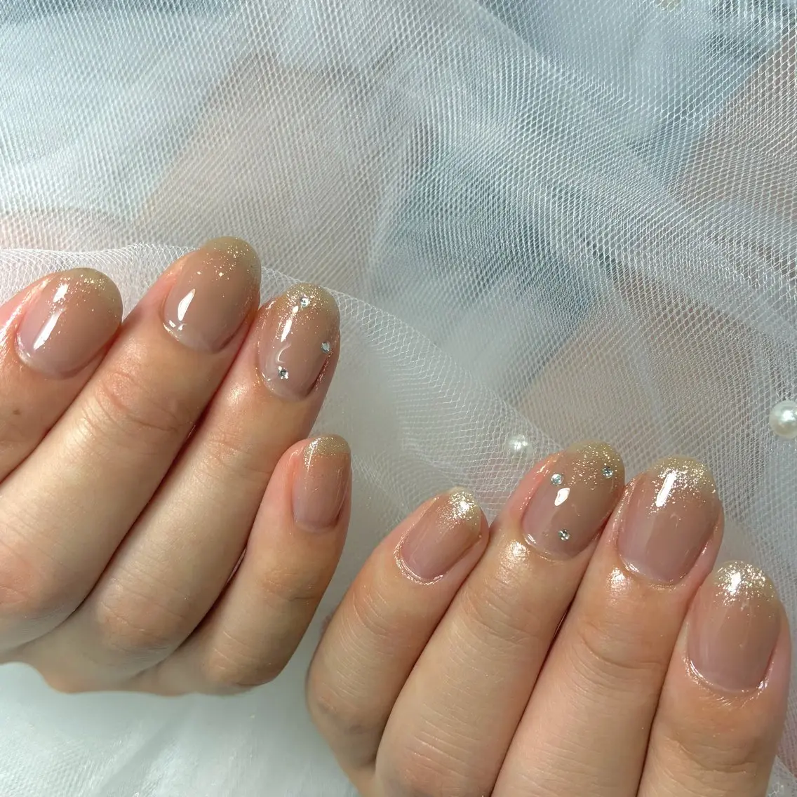 ネイル ラメ(グリッター) ラメグラデーション milimili アンナのネイルデザイン