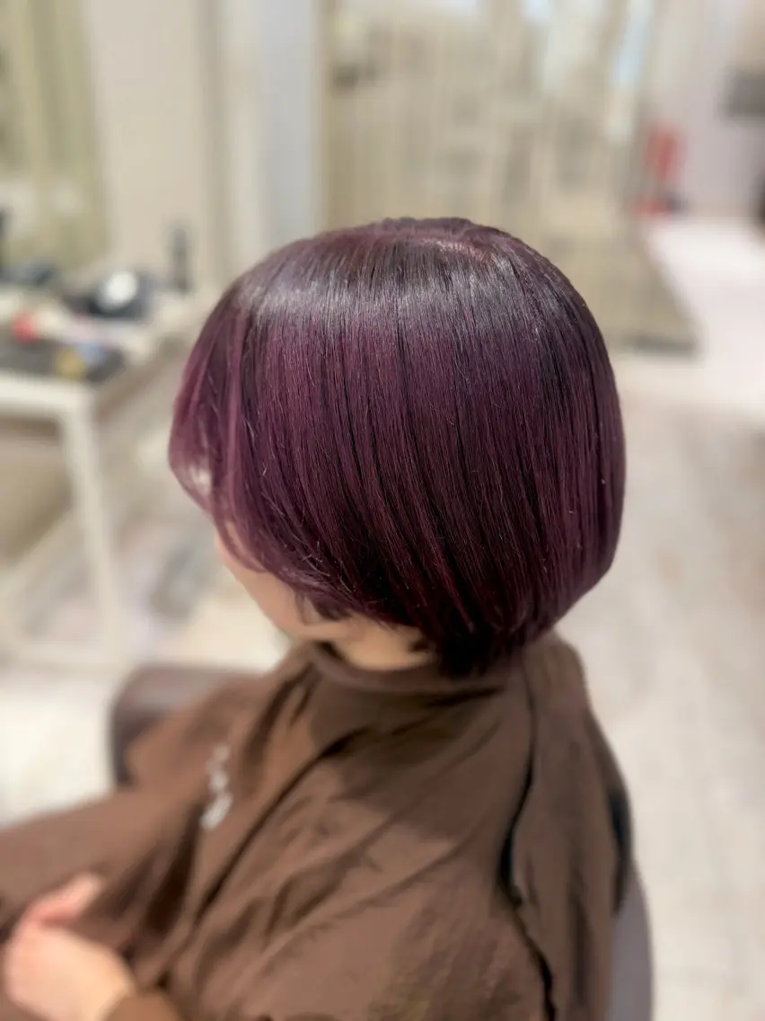 カラー ヘアカラー トリートメント 浅見 咲良のヘアスタイル