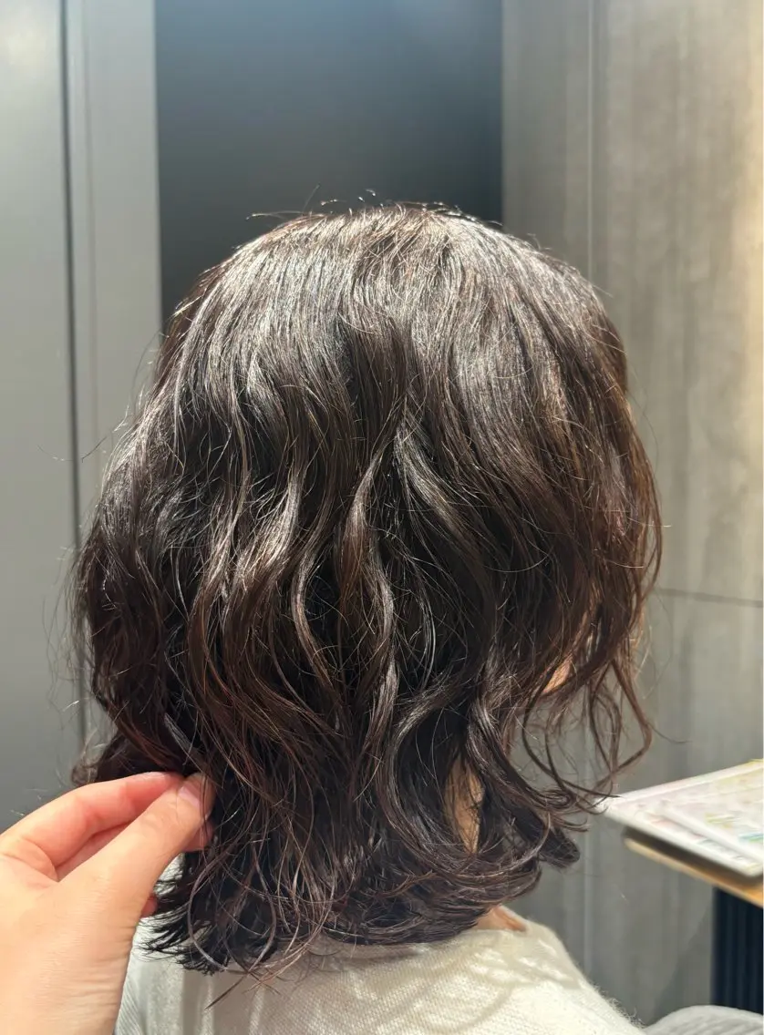 セミロング パーマ パーマ パーマモデル募集/ みはなのヘアスタイル