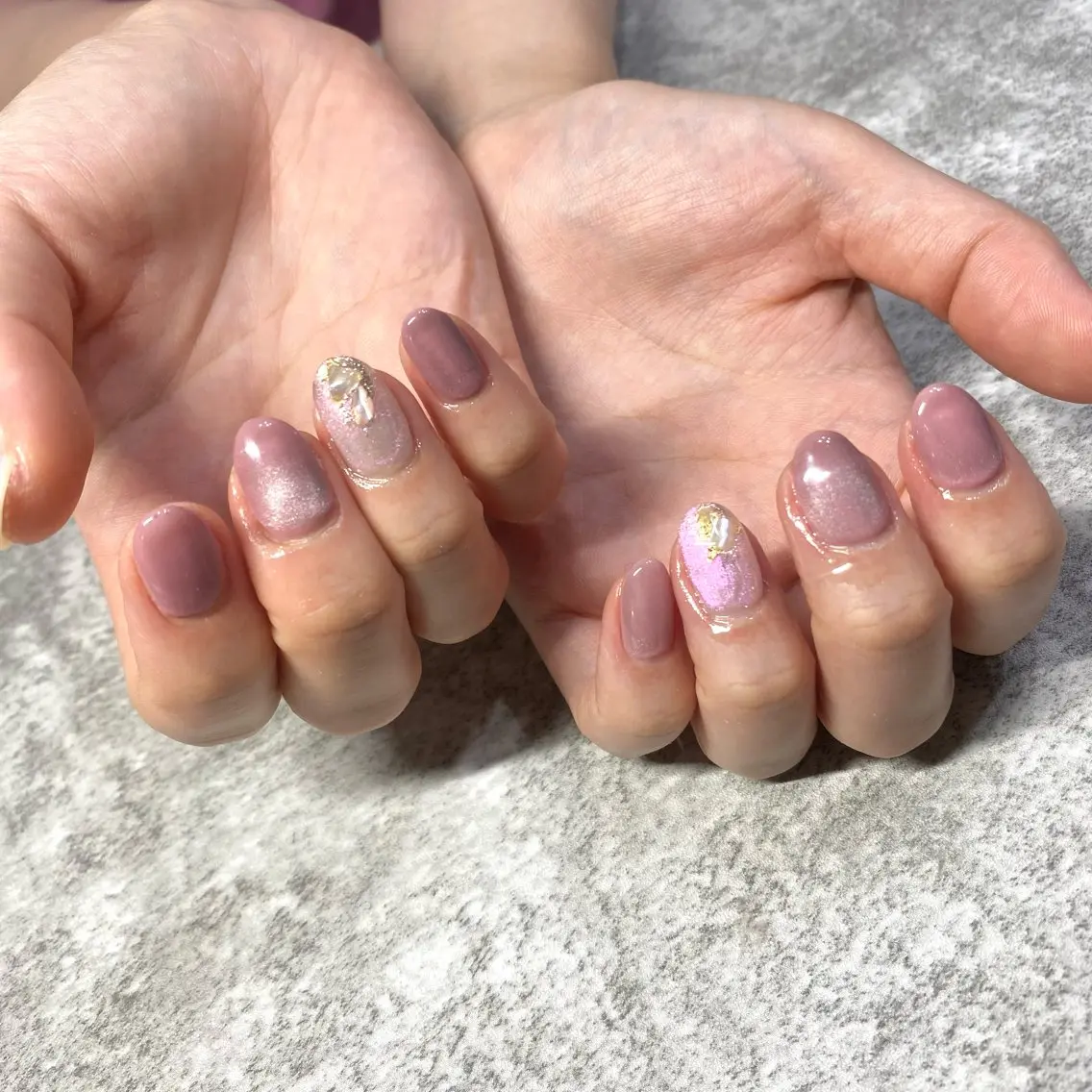 ネイル マグネットネイル ピンク ハンドネイル ★Rinail... .のネイルデザイン