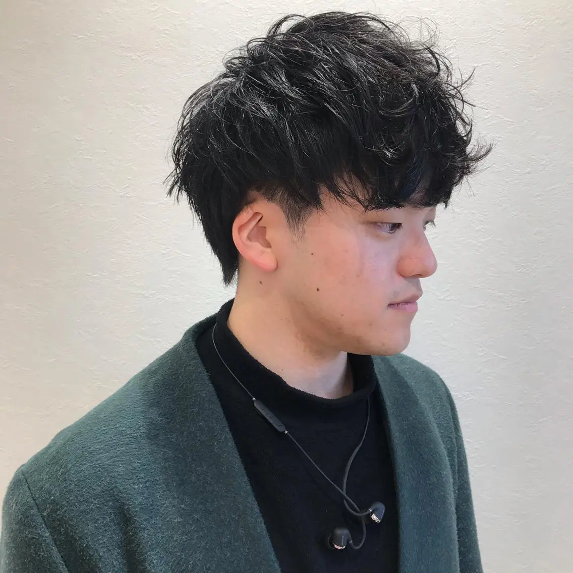 ショート パーマ メンズ マッシュ メンズパーマ ニュアンスパーマ カット Vir by browのヘアスタイル