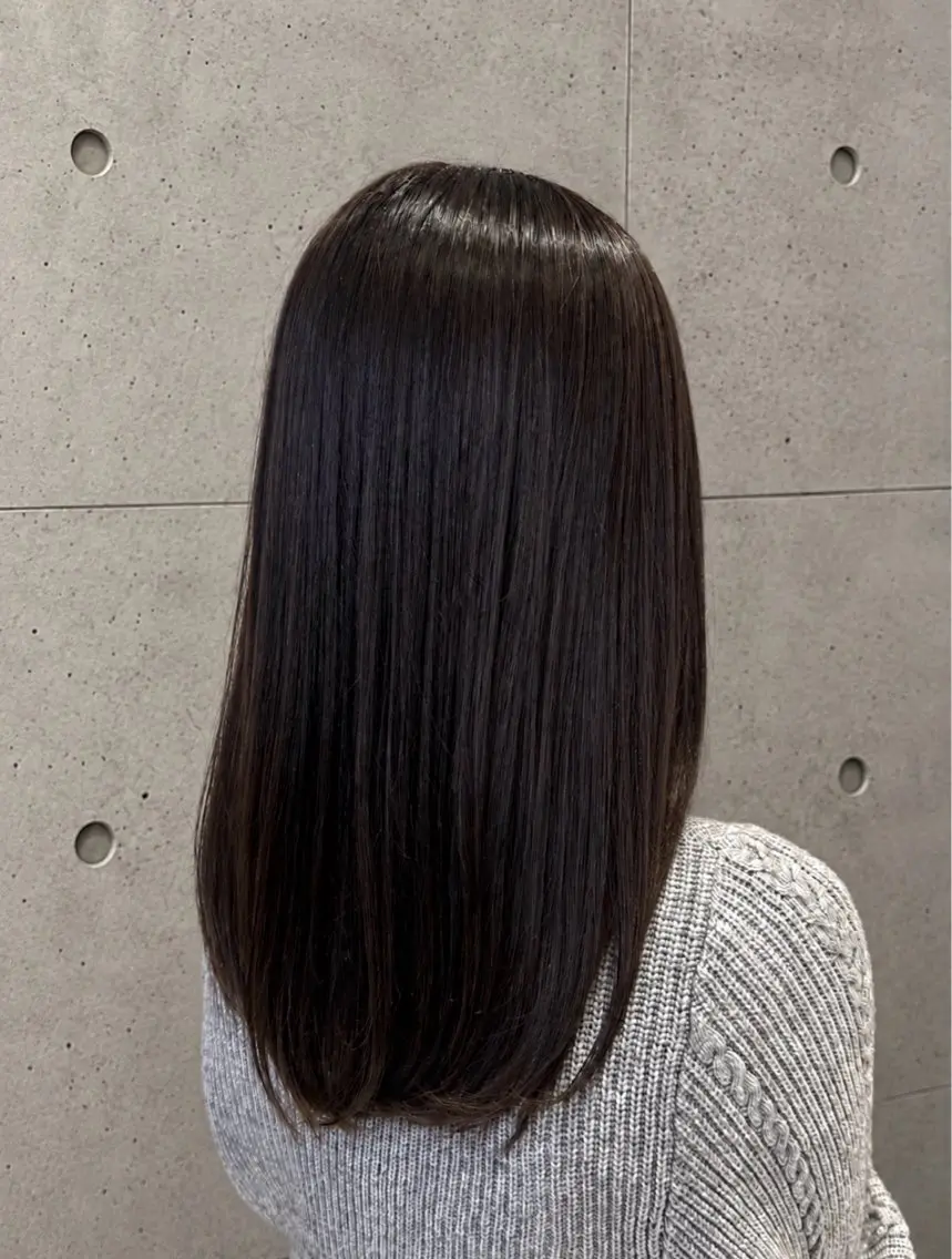 ロング カット ヘアカラー トリートメント 岩城 由佳のヘアスタイル