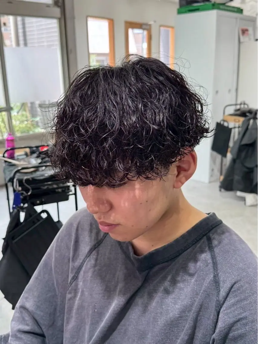 【大人の色気/韓国ヘア〇】メンズカット＋シャドウパーマの写真