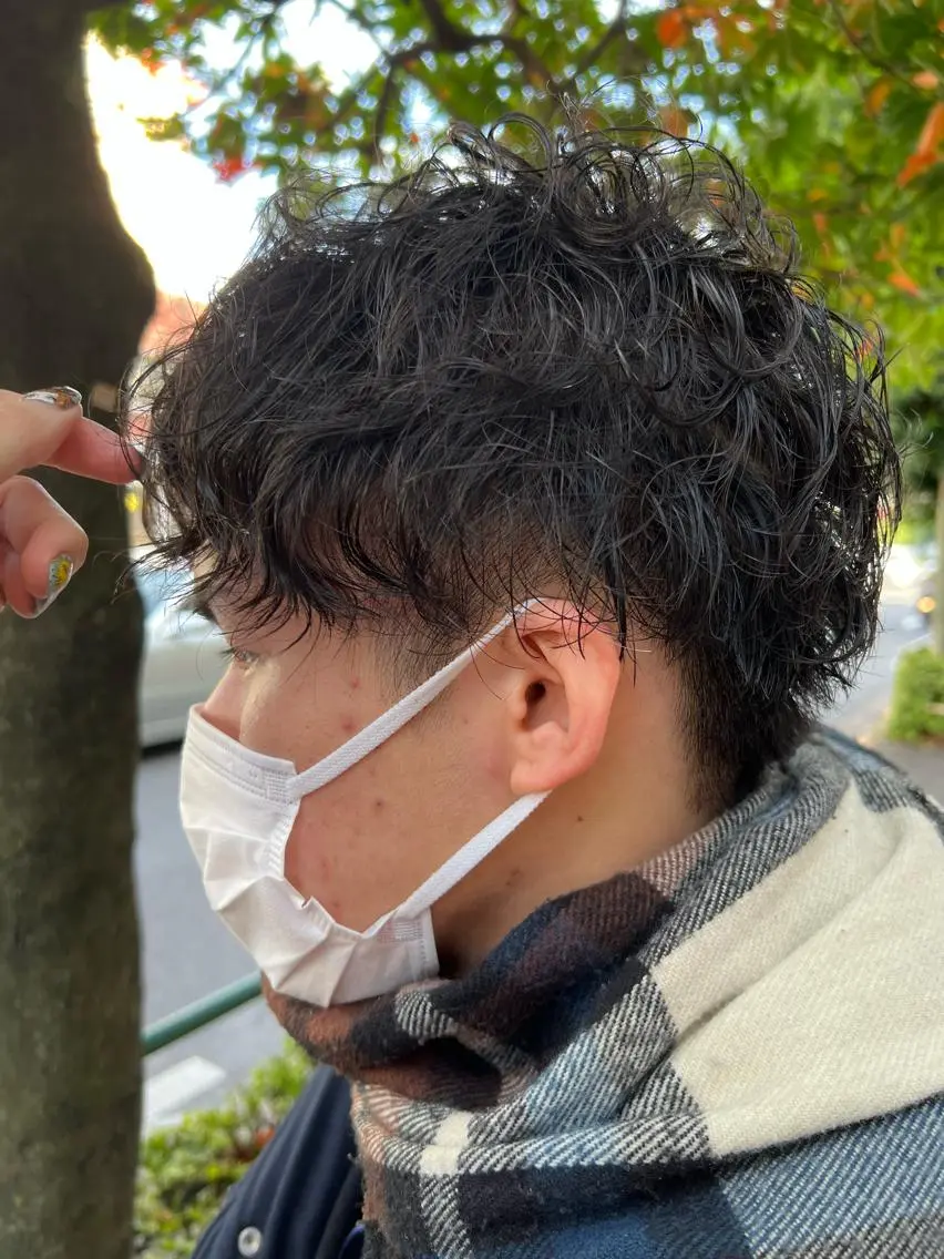 メンズカット+ニュアンスパーマの写真