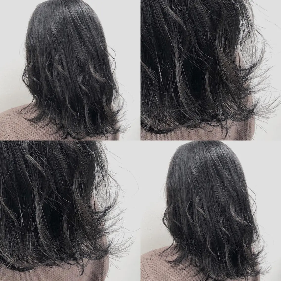 ミディアム カラー パーマ ヘアアレンジ メンズ キッズ ネイル マツエク・マツパ 上品＆韓国風 🥀海心🥀のヘアスタイル
