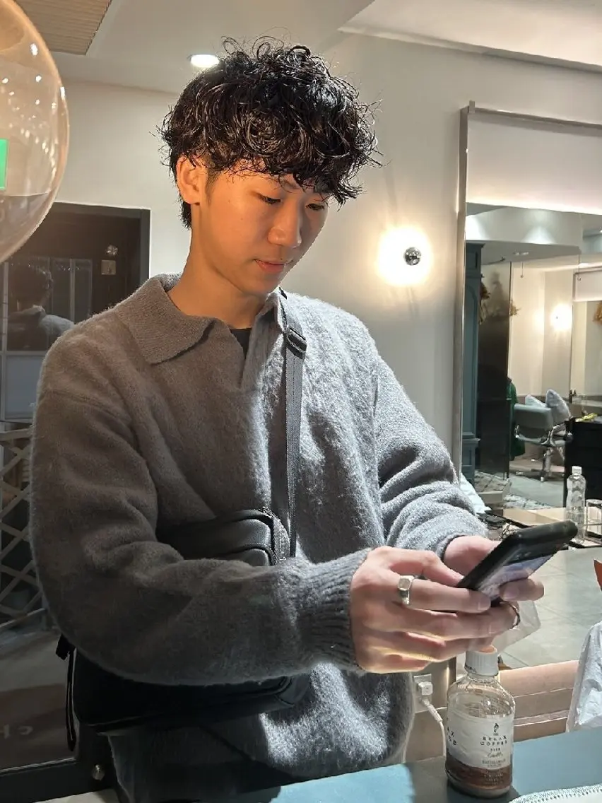 メンズ パーマ カット 【メンズ/レディース ✂️】momo🌷のヘアスタイル