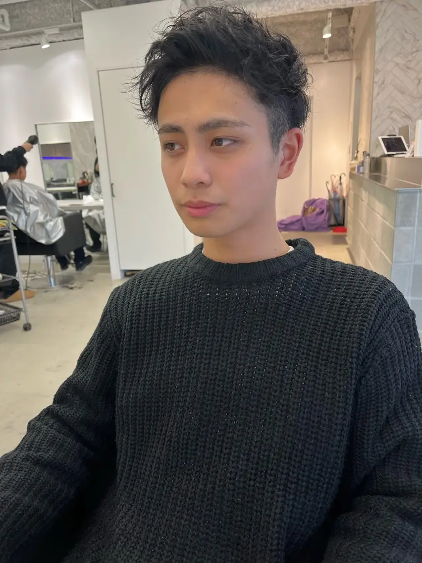 パーマ メンズ カット パーマ 🔥メンズ特化/ 奥野心太【副店長】のヘアスタイル