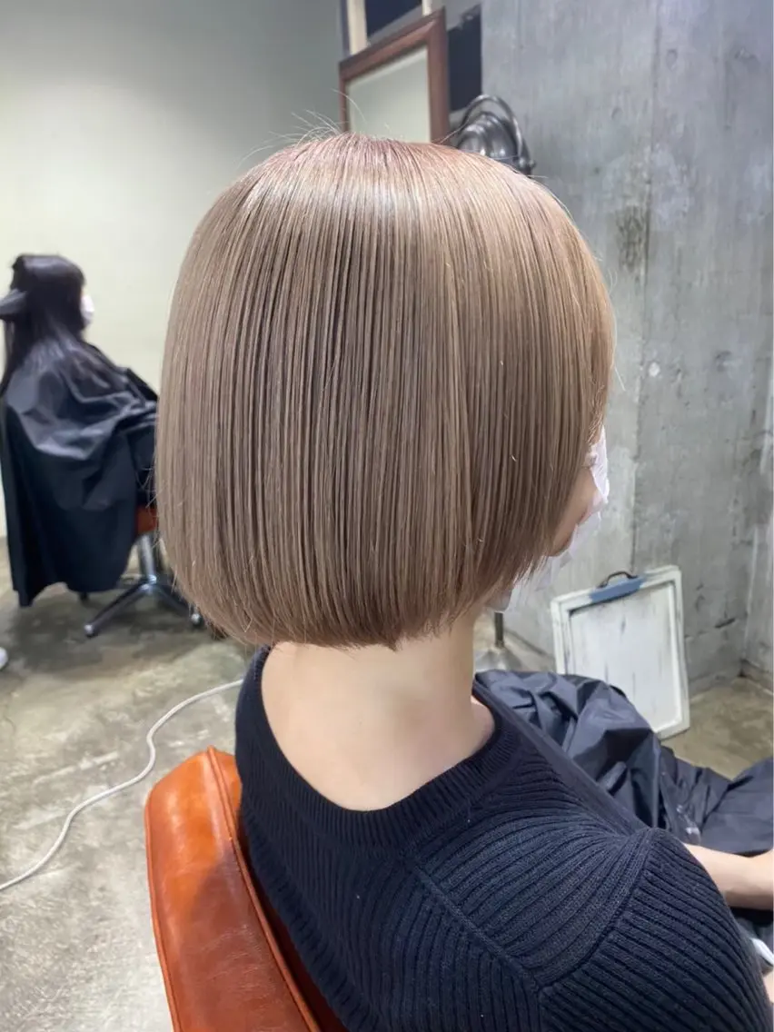 ミディアム 🔥コテ巻き風 ボブパーマ🔥のヘアスタイル