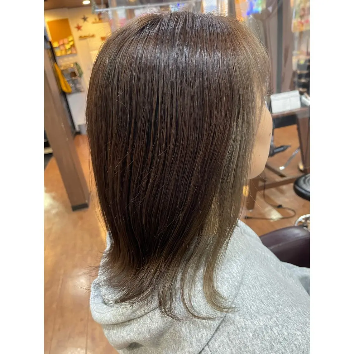 ミディアム カラー オオマ 🐥のヘアスタイル