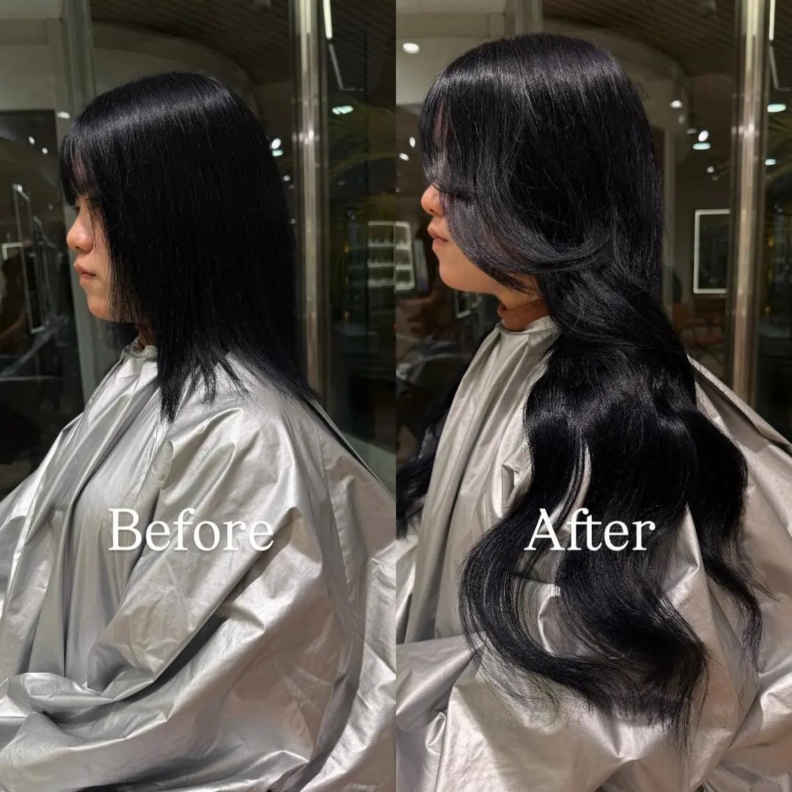 ロング カラー シールエクステ ハイトーンカラー エクステ エクステ シールエクステ特化 ハイトーン、NANAのヘアスタイル