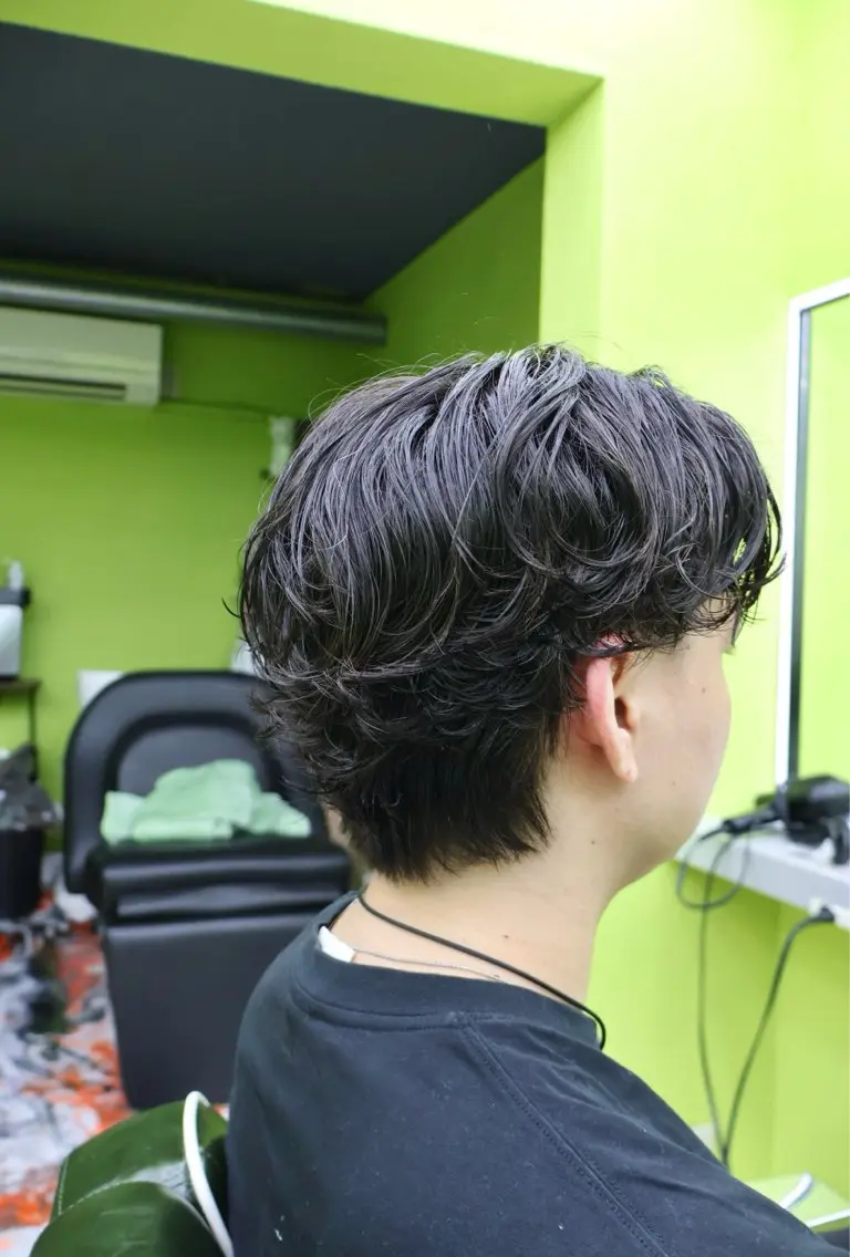 パーマ メンズ フェードカット メンズパーマ ボブ 髪質改善 縮毛矯正 パーマ 湘南台ORCO 店長 ✨RYUのヘアスタイル