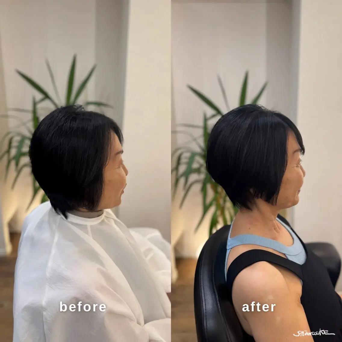 ショート カラー カット ヘアカラー トリートメント ヘアセット しんのすけ /モデルさん募集中のヘアスタイル