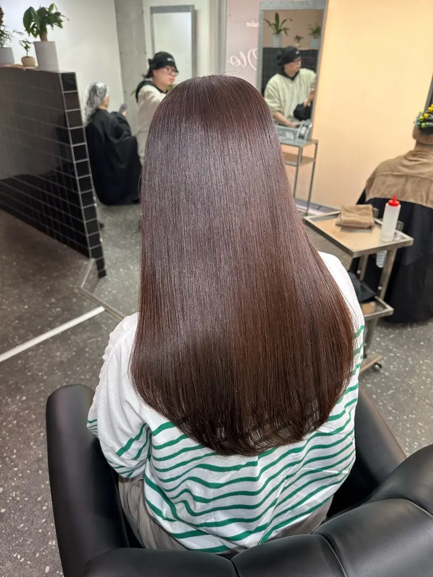 ロング カラー パーマ カット ヘアカラー 縮毛矯正 トリートメント 髪質改善⭐️縮毛矯正 中野⭐️Rinaのヘアスタイル