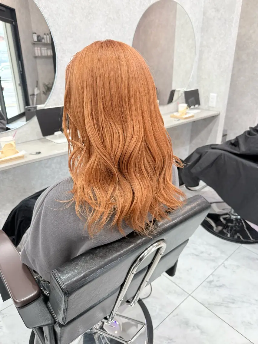 ミディアム カラー 🌺ハイトーン🌺 矢葺 なぎさ🌺🌺のヘアスタイル
