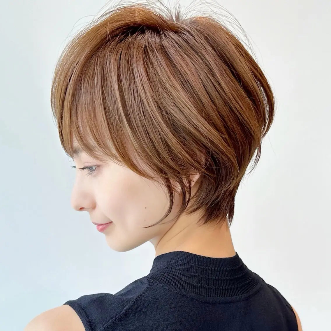 ショート カラー カット ヘアカラー 朝ラク/大人ショート /銀座/若狭真央のヘアスタイル