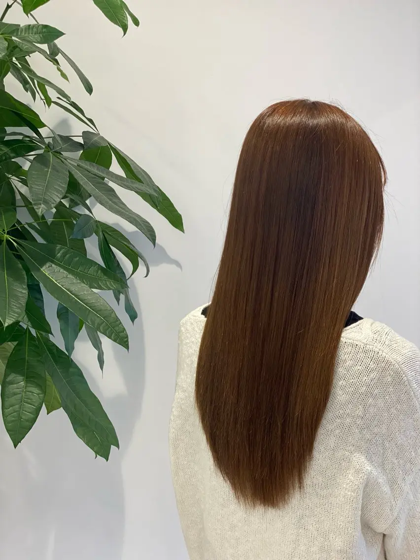 ロング カラー 髪質改善 服部 路代のヘアスタイル