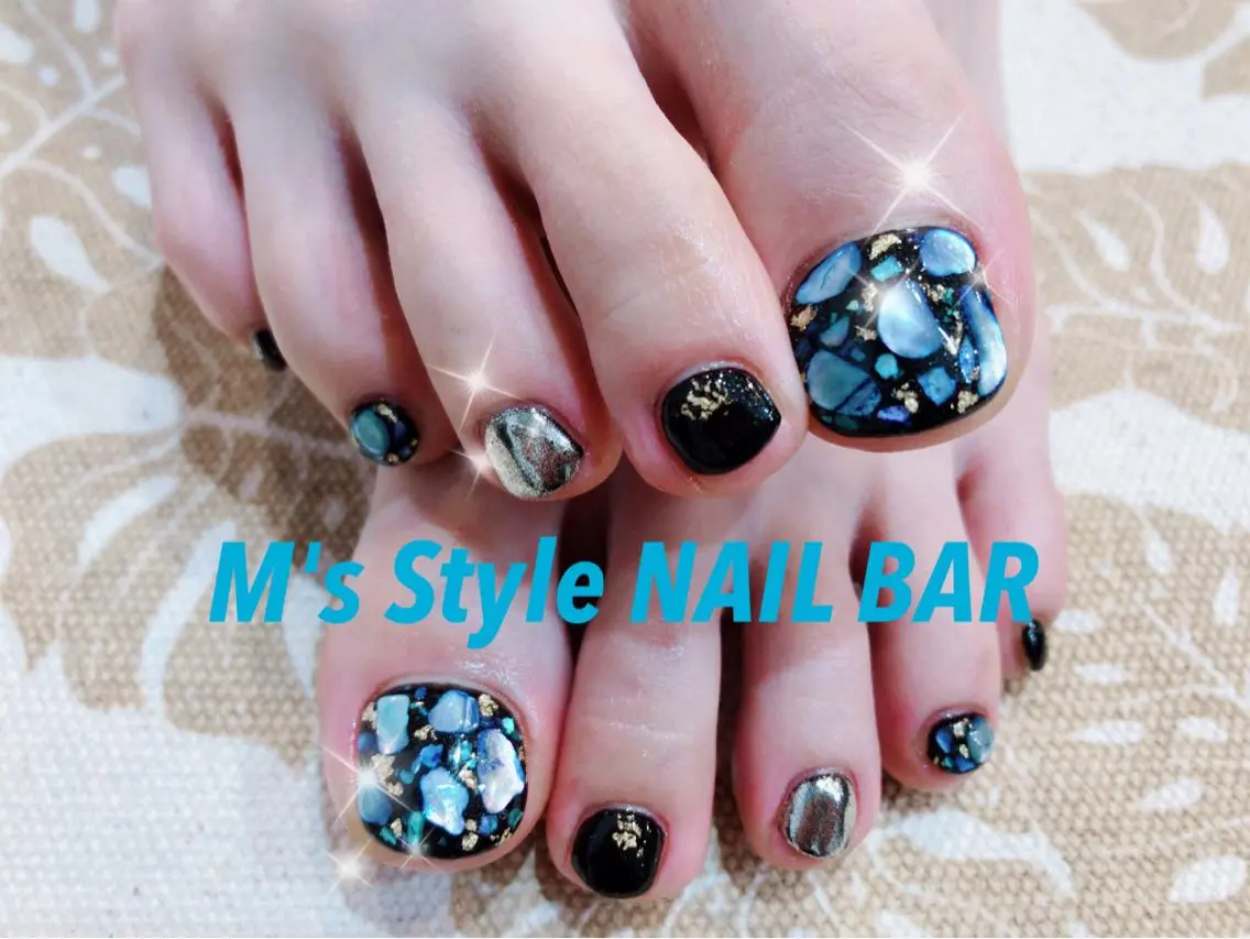 ネイル 持ち込み フットネイル M's Style NAIL BARのネイルデザイン