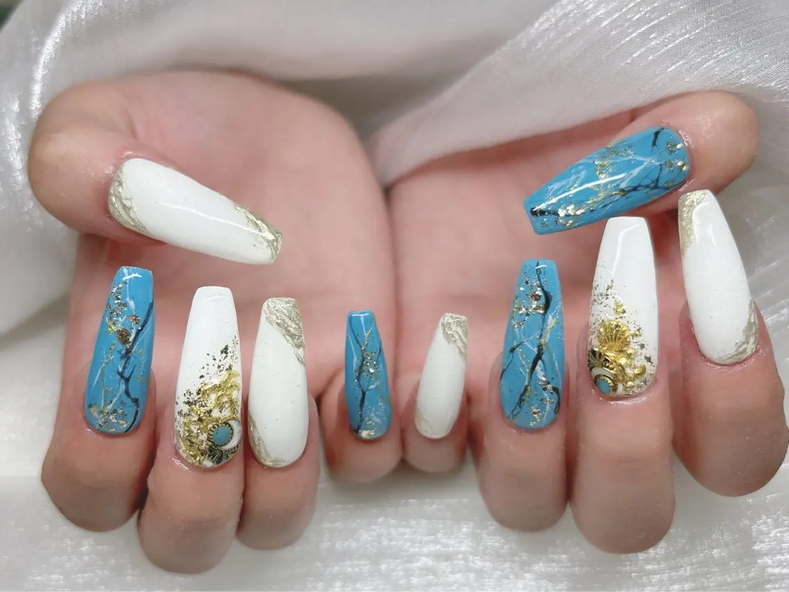 ネイル ハンドネイル OCEAN nail パラジェル　取扱い店のネイルデザイン