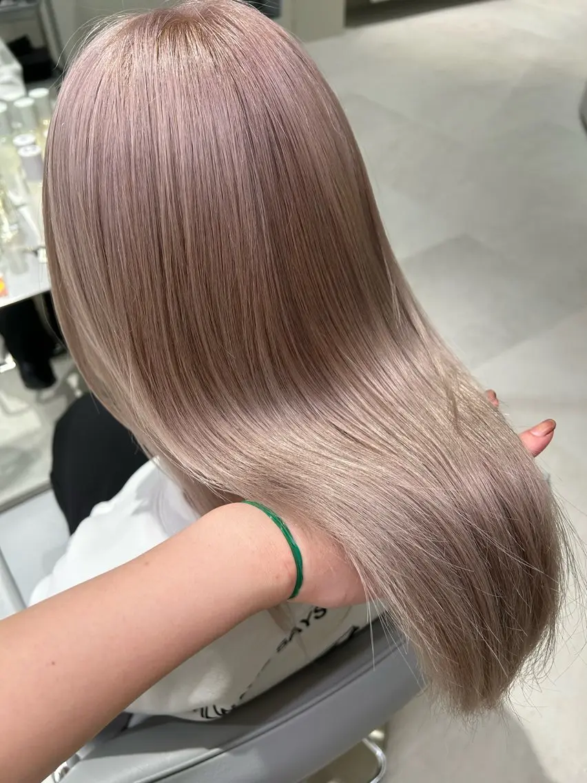 ロング カラー ブロンド ピンクカラー カット ヘアカラー 海外レイヤー /NAGISAのヘアスタイル
