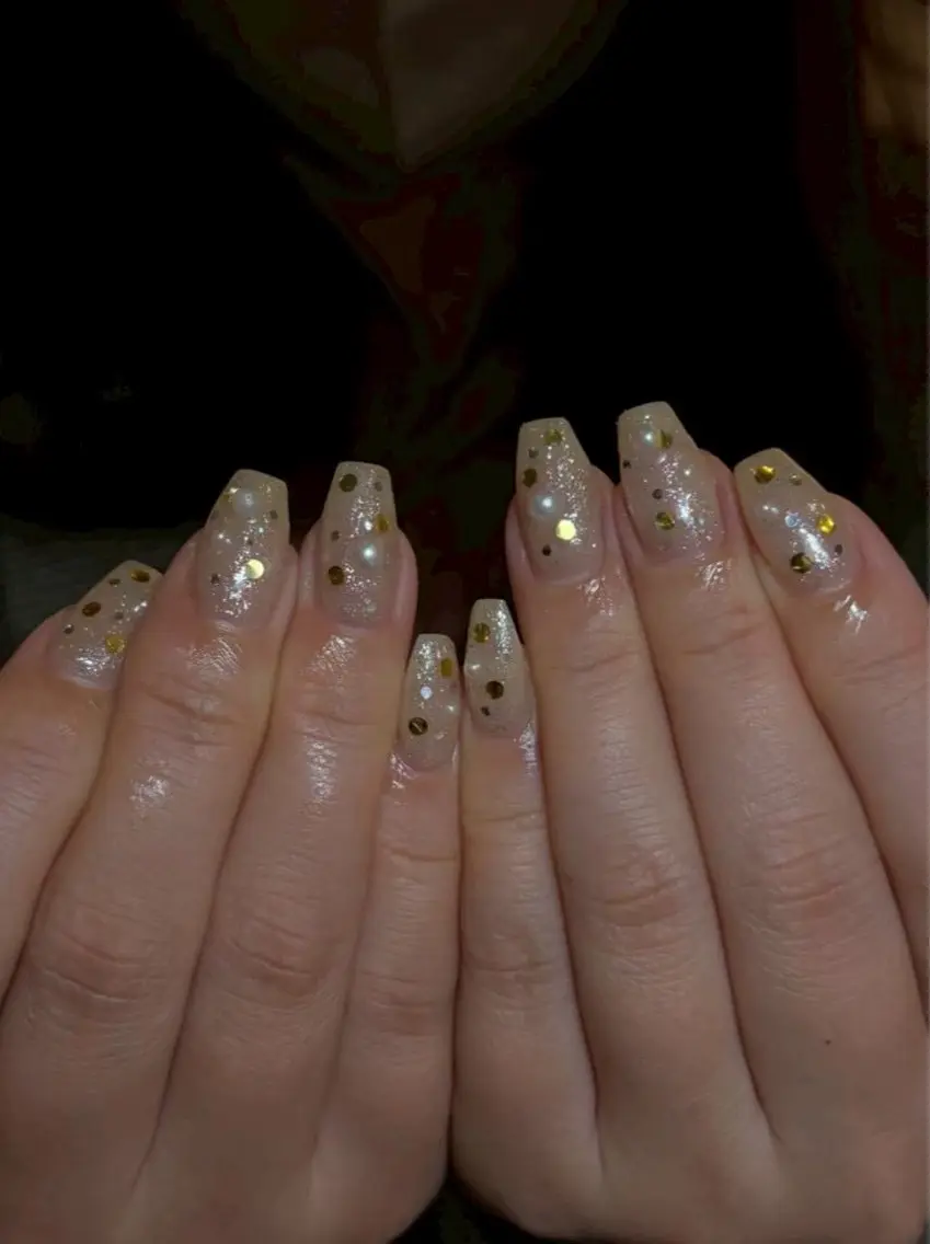 ネイル 長さ出し ジェルネイル ゴールド 韓国ネイル マグネットネイル amu.nail Tokoのネイルデザイン