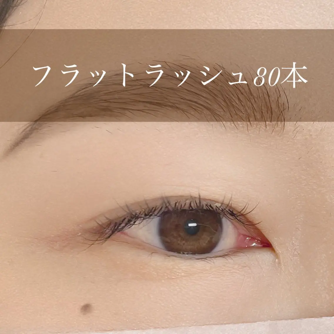 フラットラッシュ80本の写真