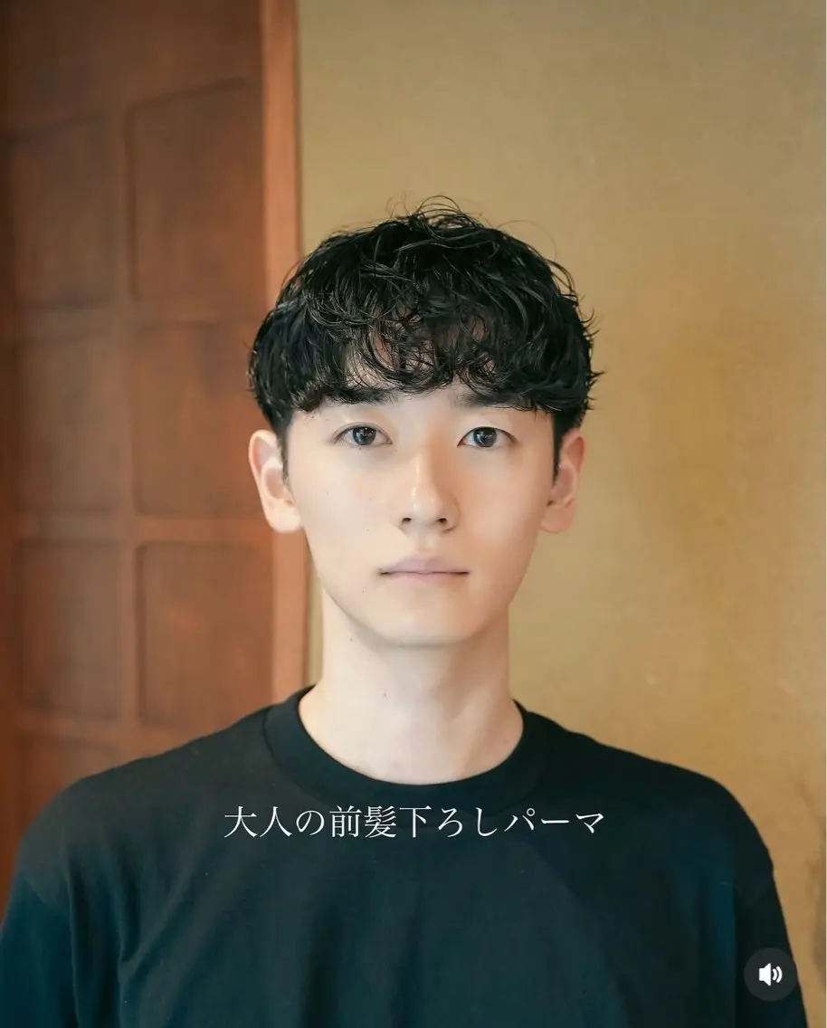 パーマ メンズ メンズショート タチカワユウキのヘアスタイル