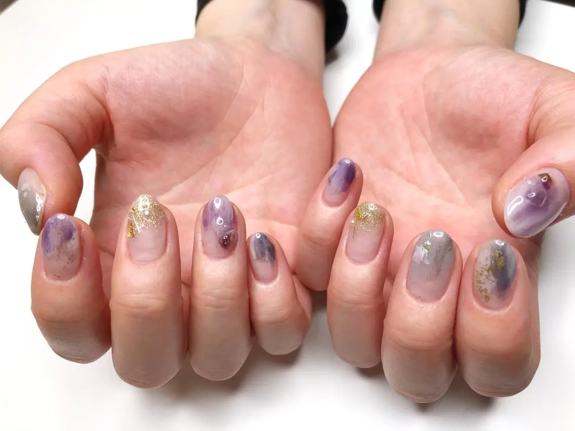 ネイル ニュアンスネイル NAILSALON RuINのネイルデザイン