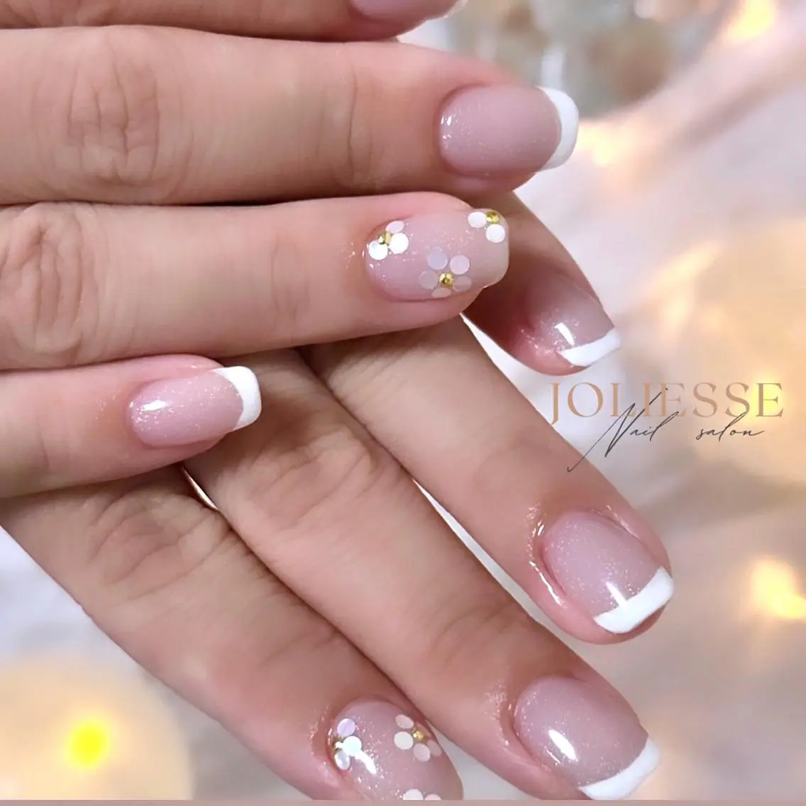 ネイル フレンチネイル ハンドネイル JOLIESSE Ayumiのネイルデザイン