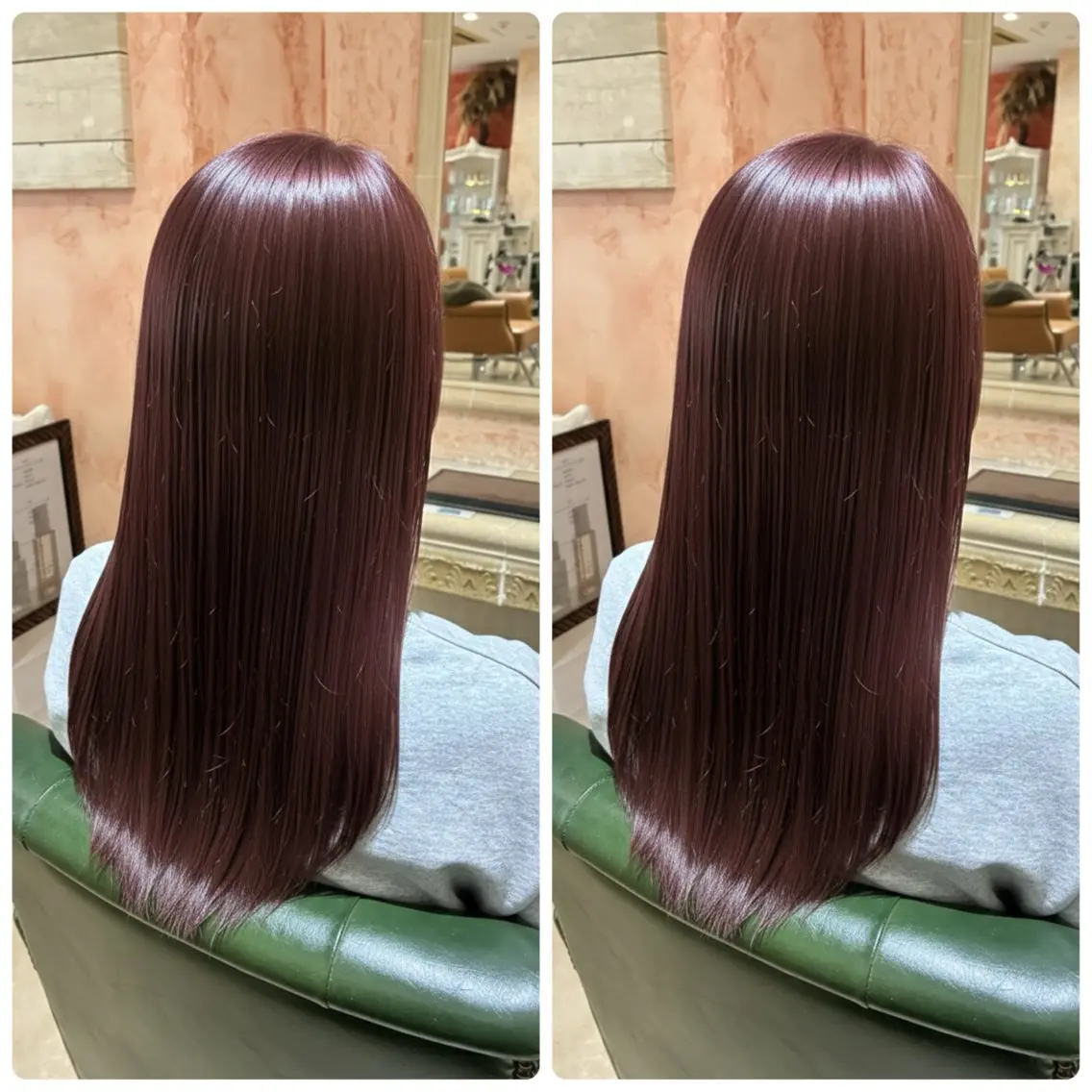 ロング カラー ヘアカラー おおやま たくみのヘアスタイル