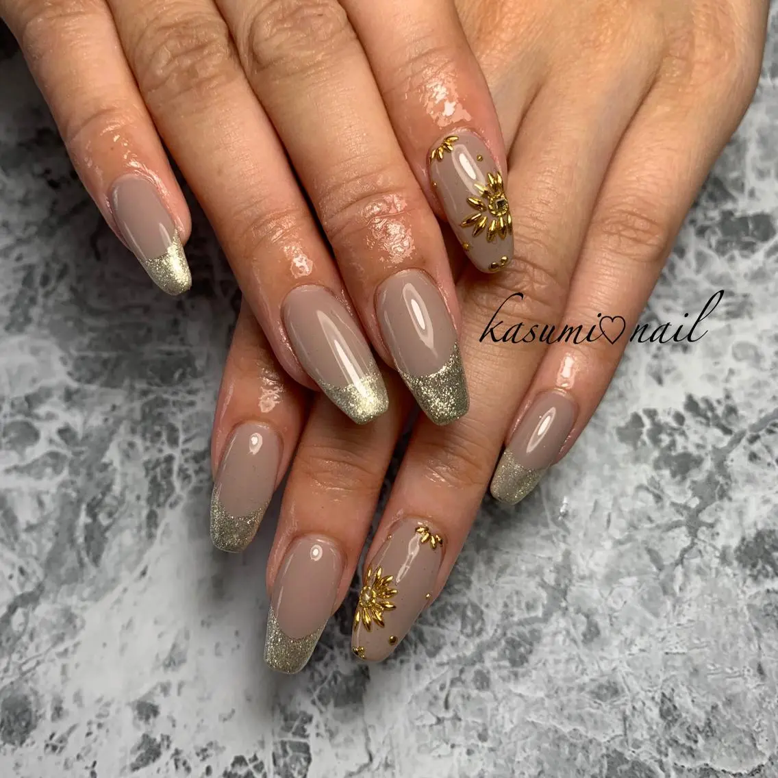 ネイル アートネイル フットネイル 大理石ネイル(マーブル) ミラーネイル 持ち込み KASUMI♡ Nailのネイルデザイン