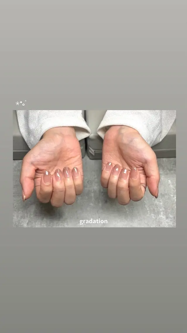【オフ無】ワンカラーorグラデーションの写真