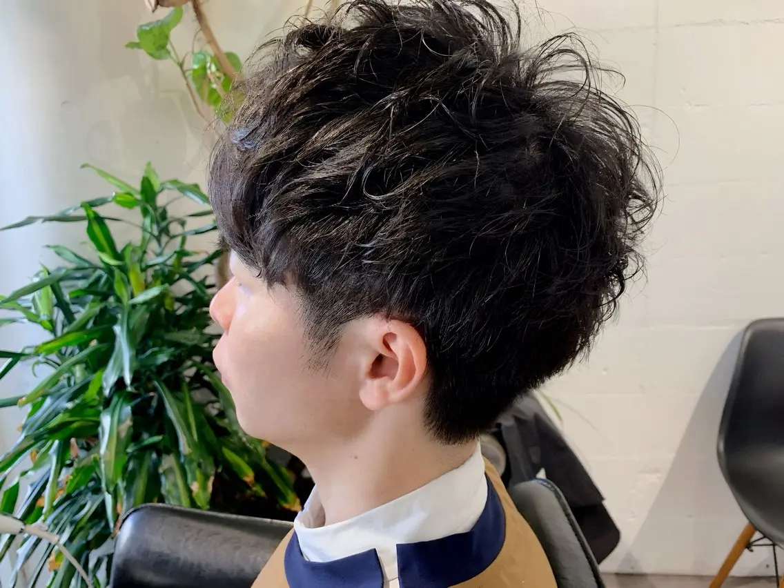 ショート カット パーマ メンズパーマ shell 宮下のヘアスタイル