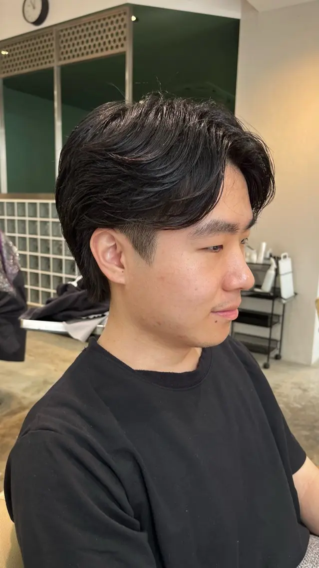 ショート メンズ カット トリートメント センターパート職人 柏/メンズ/ ハルキのヘアスタイル
