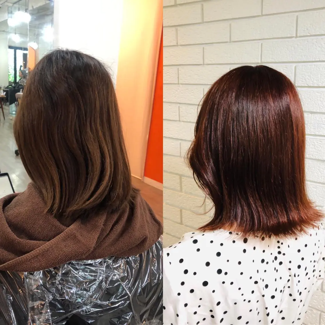 ミディアム ヘアカラー トリートメント 艶カラー🩵💛 NANAのヘアスタイル