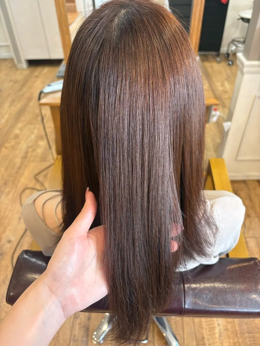 ロング 永井 美優のヘアスタイル