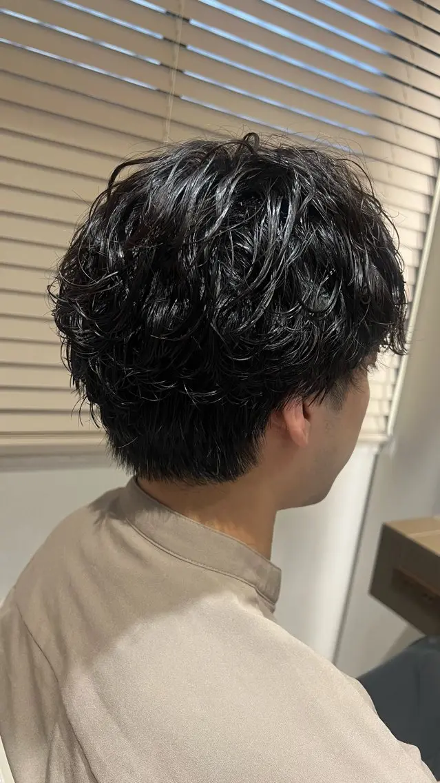 パーマ メンズ カット パーマ 脇山 真生のヘアスタイル
