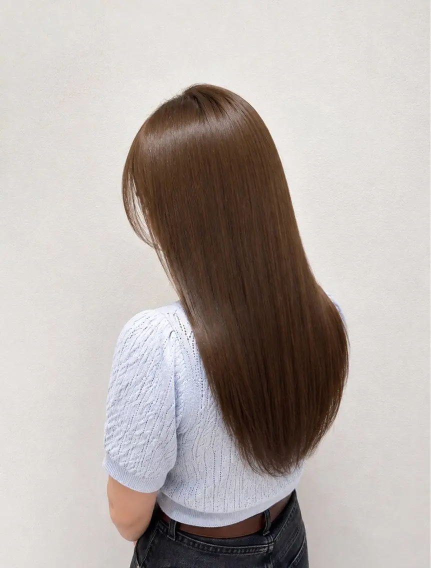 ロング カラー 加藤 歩未のヘアスタイル