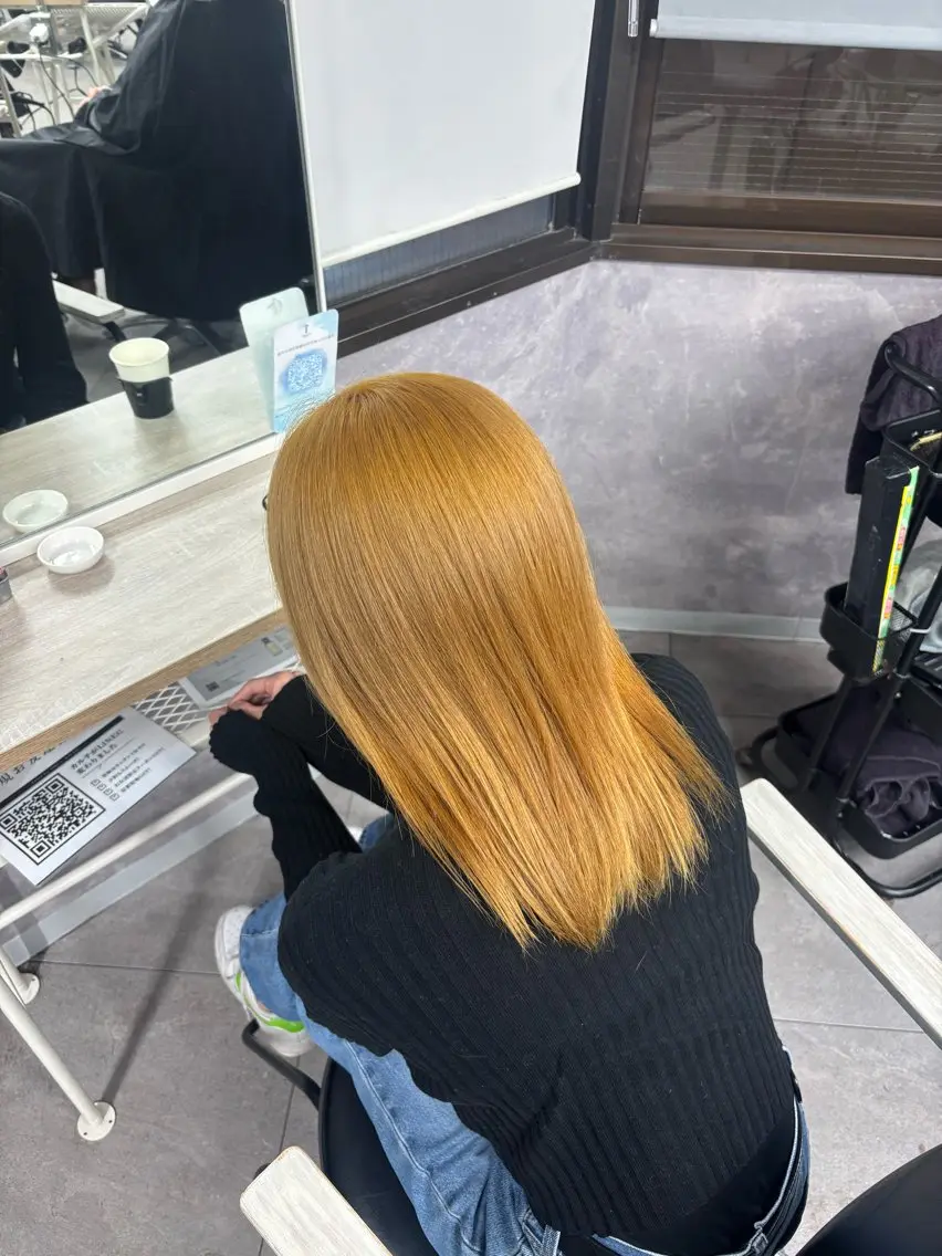 ミディアム ヘアカラー Riko🐰💗／ モテ艶髪《本厚木》のヘアスタイル