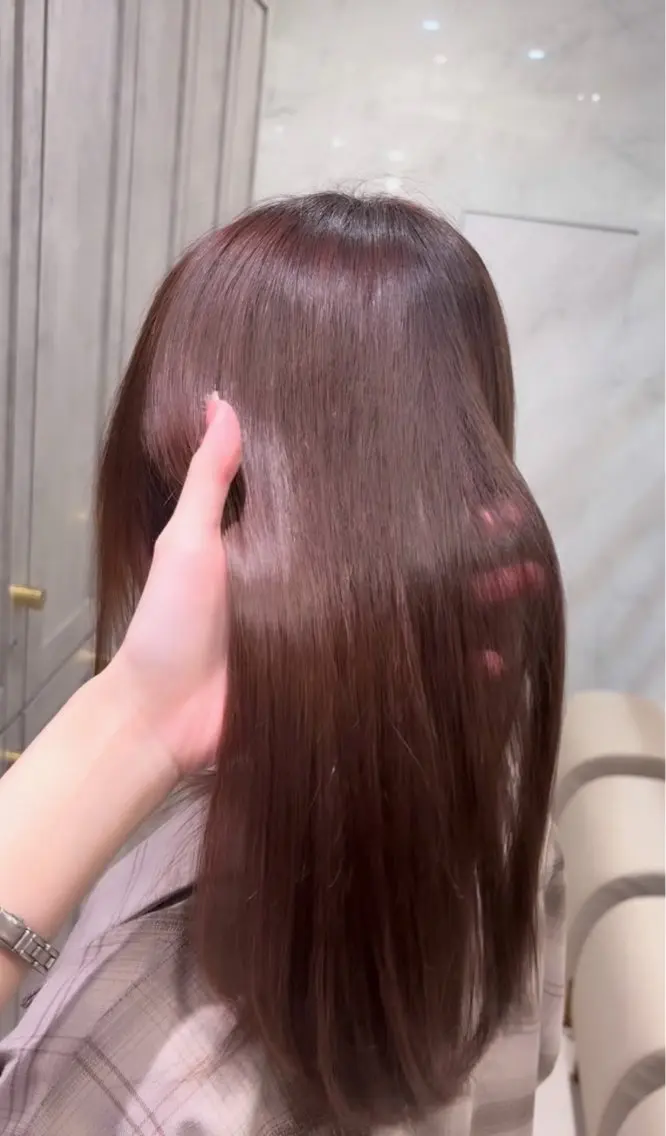 【2回目以降の方🌙】カット+ストレート（縮毛矯正）+Aujua高保湿トリートメント+marbb（マイクロバブル）の写真