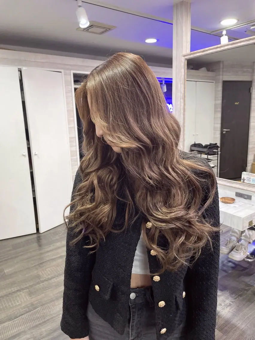 セミロング エクステ レイヤーカット ヘアカラー エクステ LOCO/ Koukiのヘアスタイル