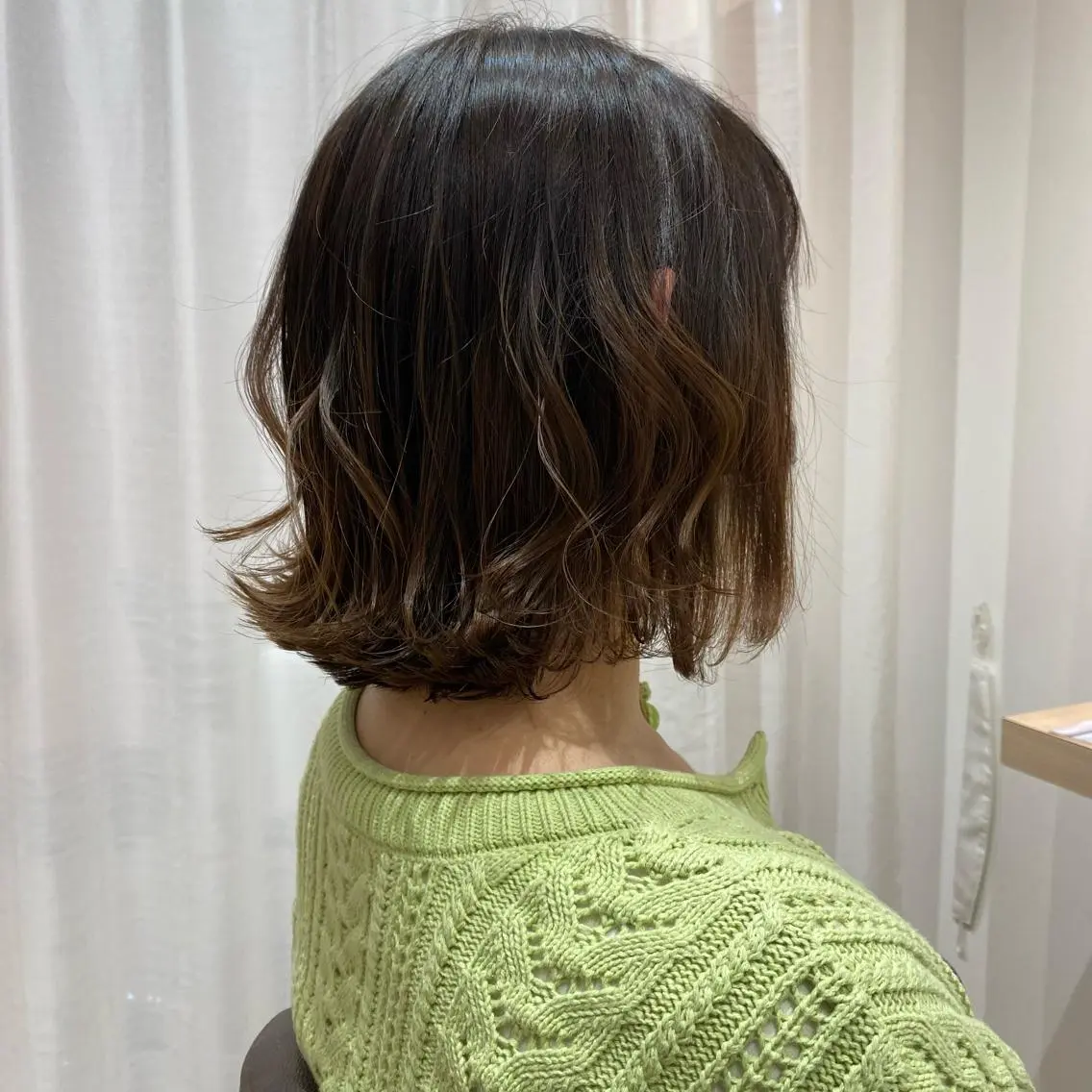 ミディアム 白髪ぼかし/髪質改善 梅原響輝のヘアスタイル