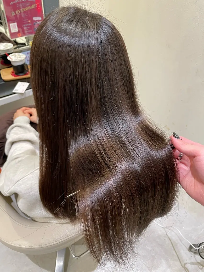ロング 髪質改善 髪質改善・縮毛矯正 濱　泰賀のヘアスタイル