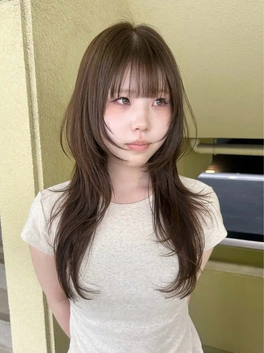 カラー ヘアカラー 🪺透明感カラー/ 暖色/カエデ🪺のヘアスタイル