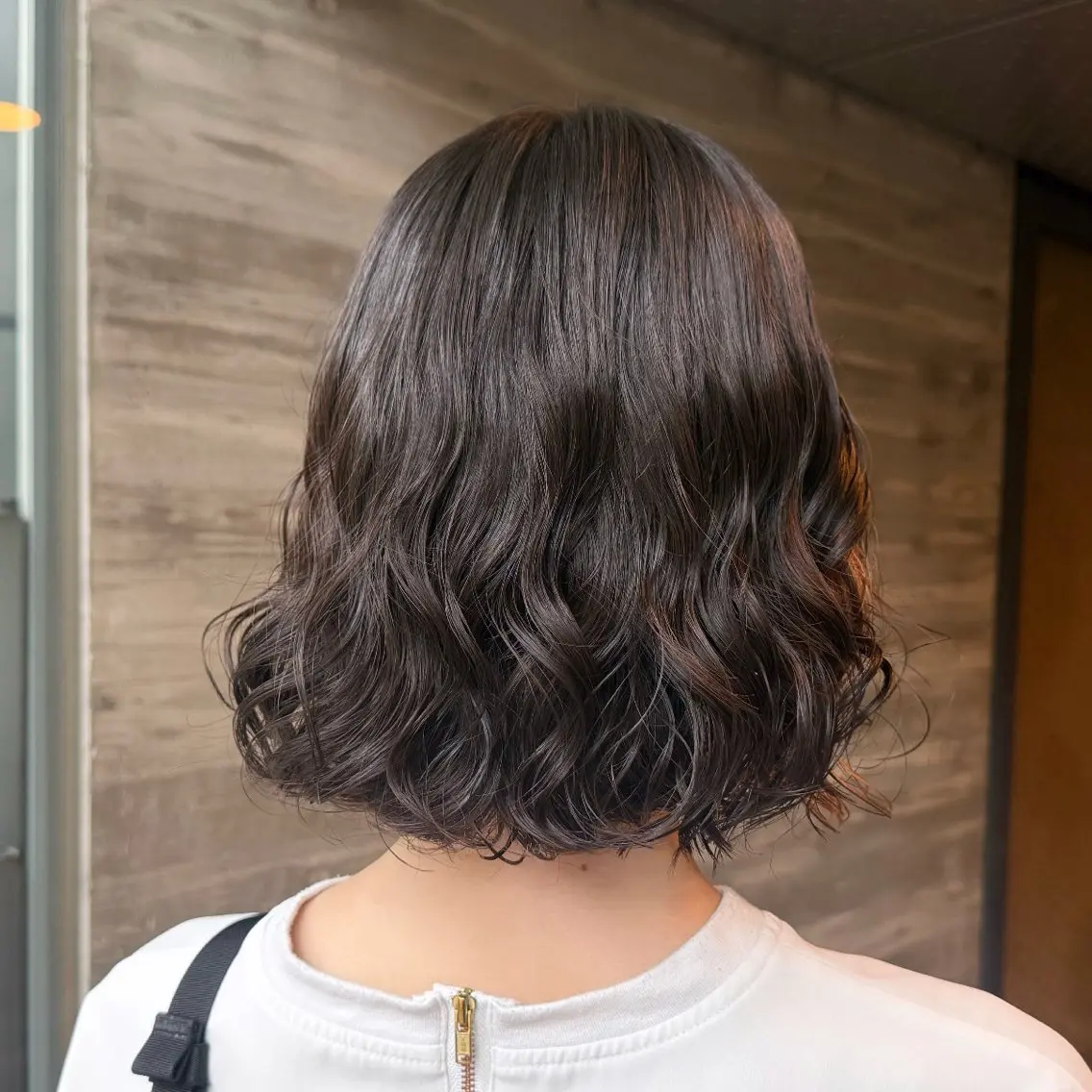 ショート パーマ パーマ 韓国風パーマ🌿コテ 巻き風パーマ/るいのヘアスタイル