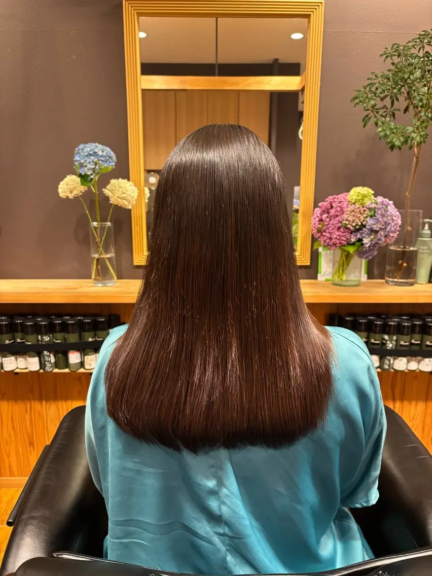 ロング メンズ✂️レディス 岩井勇磨のヘアスタイル